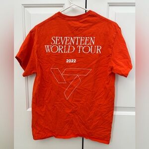 Orange SEVENTEEN world tour tshirt